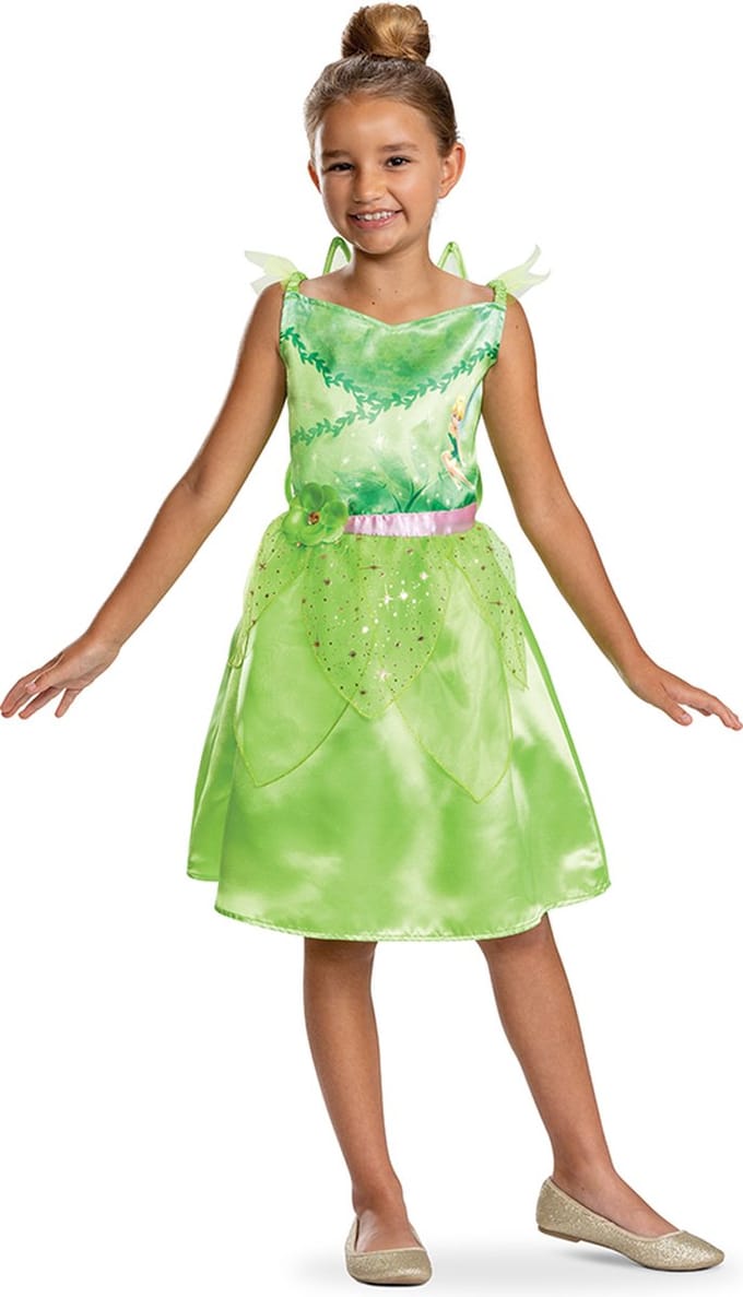 DISNEY - TINKER BELL, Tinker Bell jurk Classic , Maat S (5 - 6 jaar), Meisjes