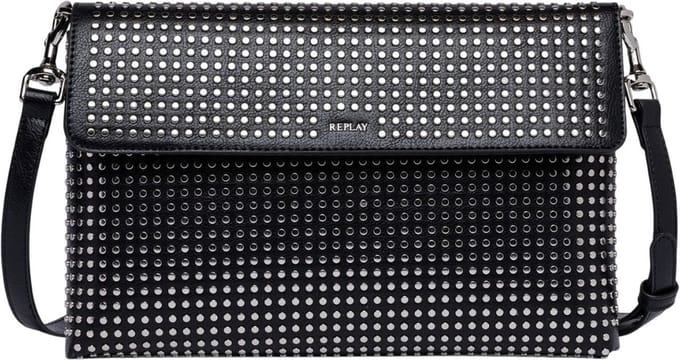 REPLAY Koppeling Schoudertas Clutch Black Zwart