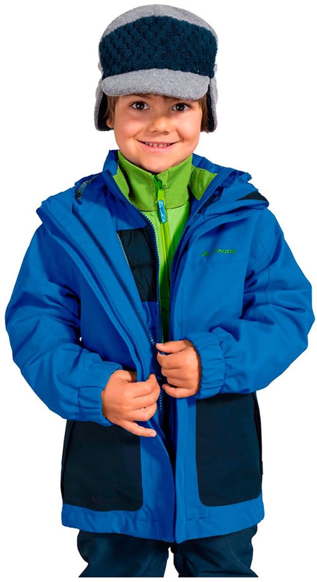 Vaude Campfire 3in1 Iv Afneembare Jas Blauw 98 cm Kinderen