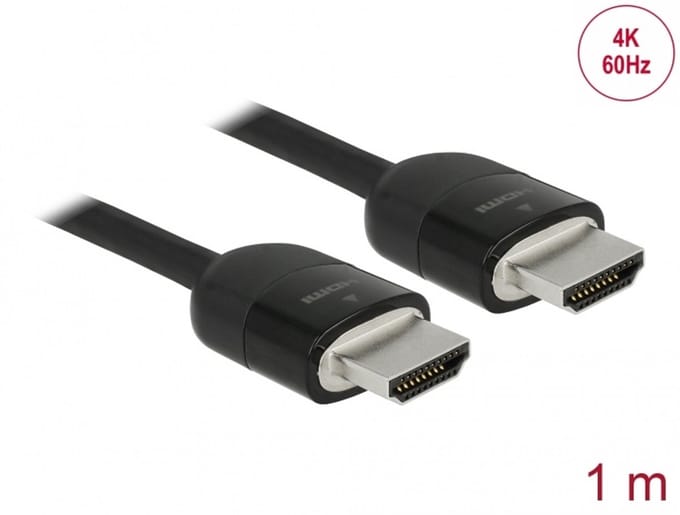 Delock Premium HDMI Cable 4K 60 Hz 1 m