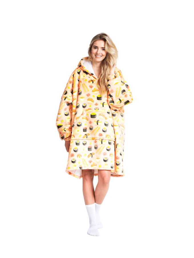 Noxxiez Hoodie Deken XL - Sushi
