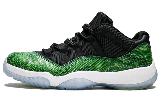 Jordan 11 Retro Low Groen Slangenleer 528895-033 44.5