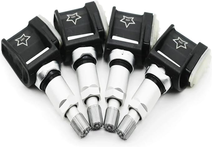 Drukbewakingssensor - TPMS Sensor - Bandenspanning Monitoren - Realtime Nauwkeurigheid - 4 Stuks - Zwart