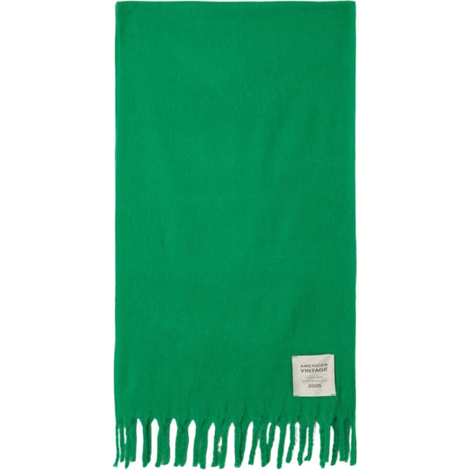 American Vintage Zinaco Sjaals Groen Zi20ah26