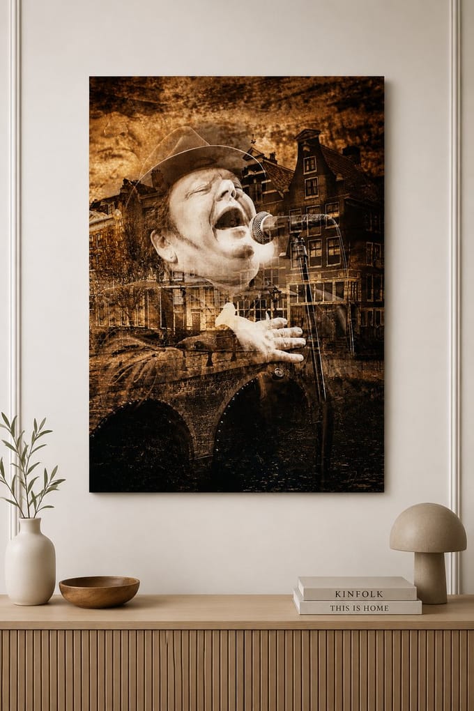 Andre Hazes Plexiglas schilderij 90x60cm