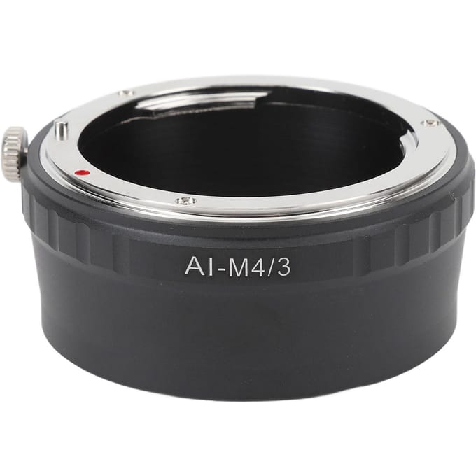 Adaptateur de Monture d'Objectif Bague Convertisseur d'Objectif Haute Précision avec Cache Arrière d'Objectif M43 pour Monture F vers M43 black