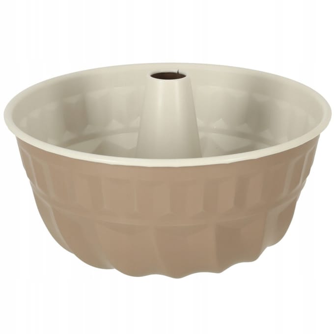 Ronde cakevorm met huls voor het bakken van muffins 22cm bruin