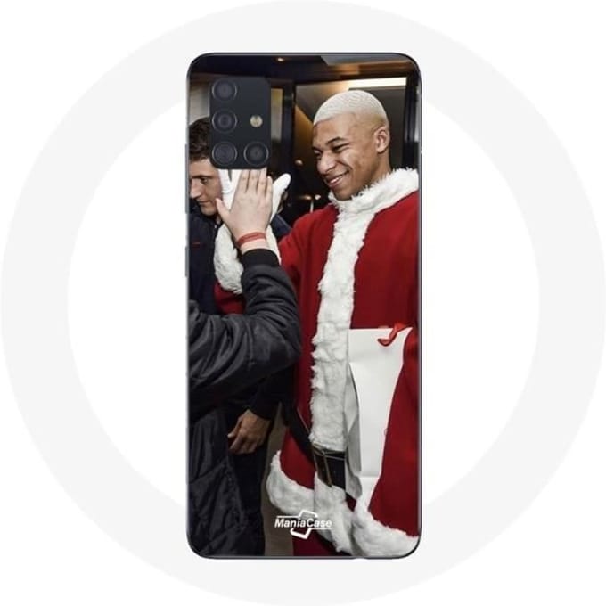 Coque pour Samsung Galaxy A51 Mbappé Foot Joyeux noël