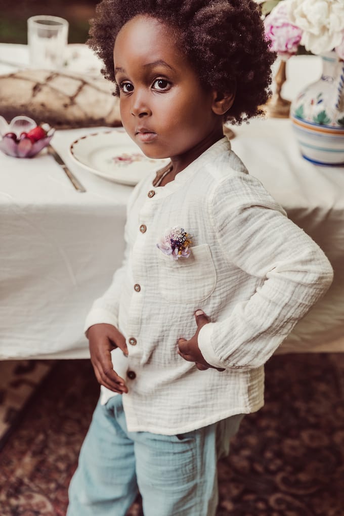 Louise Misha Shirt Amod Off White Taglia: 6M | Camicie Outlet | kids | Bianco