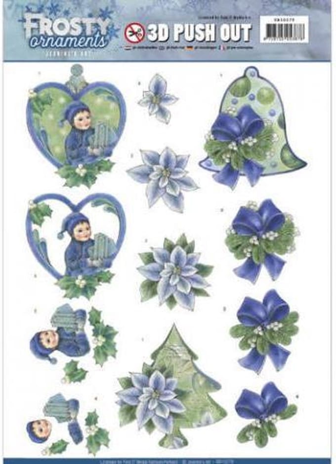 3D Uitdrukvel  - Jeanine's Art - Frosty Ornaments - Groene versiersels