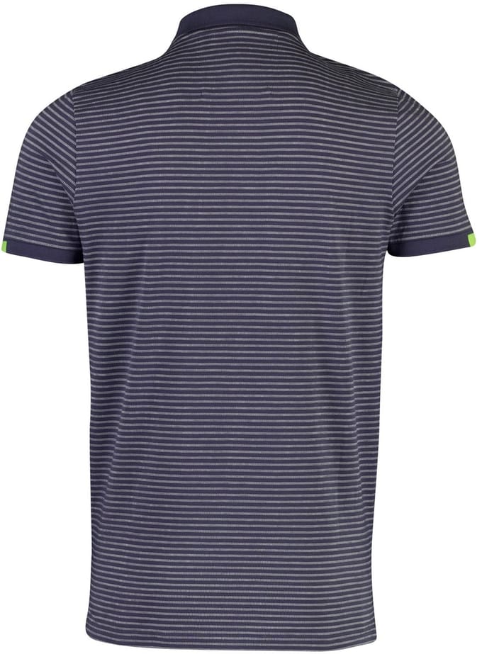 NZA poloshirt blauw gestreept 100% katoen