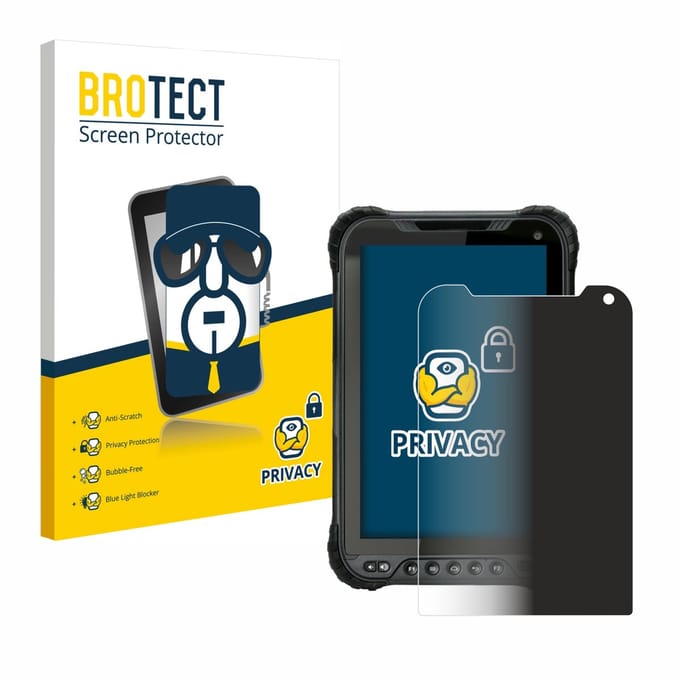 BROTECT - privacy screenprotector voor Unitech TB85 Plus - Folie Beschermfolie Blauwlichtfilter