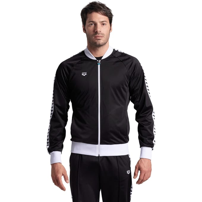 Arena M Relax Iv Team Jacket Black-white-black Taglia: M | Bomber Outlet | Uomo | Nero