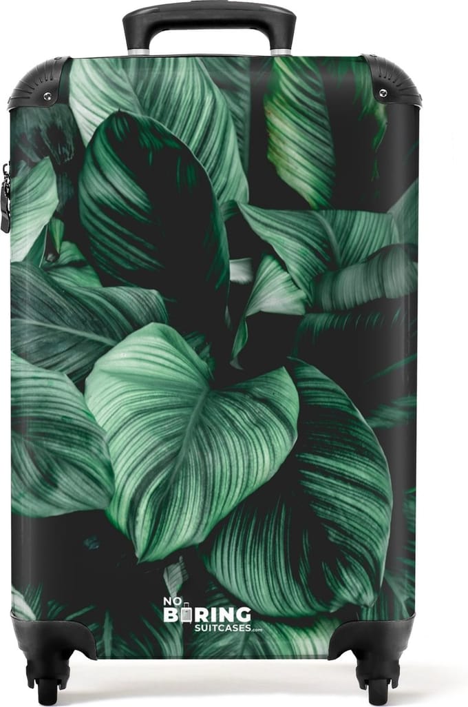NoBoringSuitcases.com® - Groene reiskoffer - Koffer groen - 55x35x25