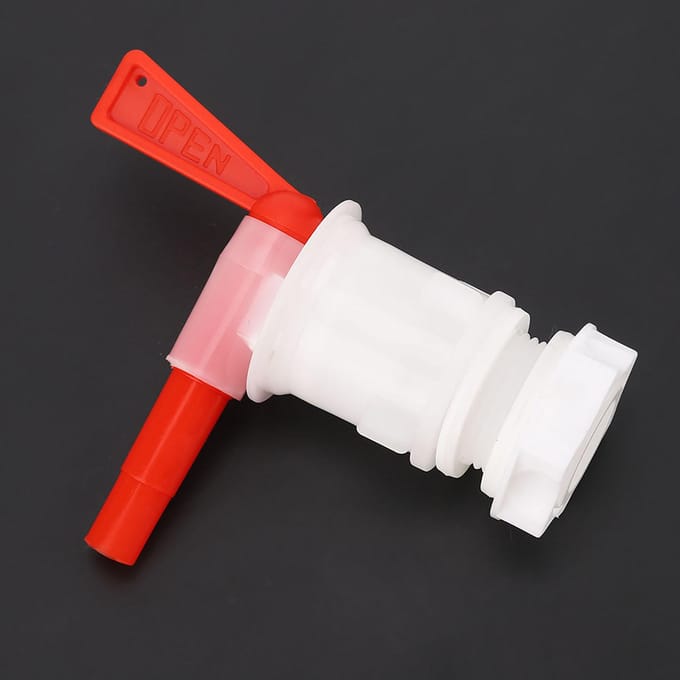 Rood Plastic Bierbrouwemmer Kraan Tappunt Bottelkraan voor Bierbrouwen white