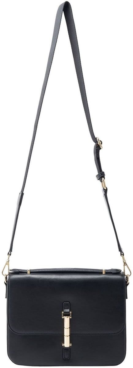 SEIDENFELT MANUFAKTUR Schoudertas Loviisa Handbag Black Zwart