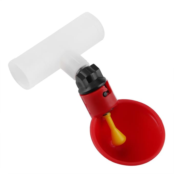 Distributeur automatique d'eau pour volaille, 5 pièces, 20 mm white