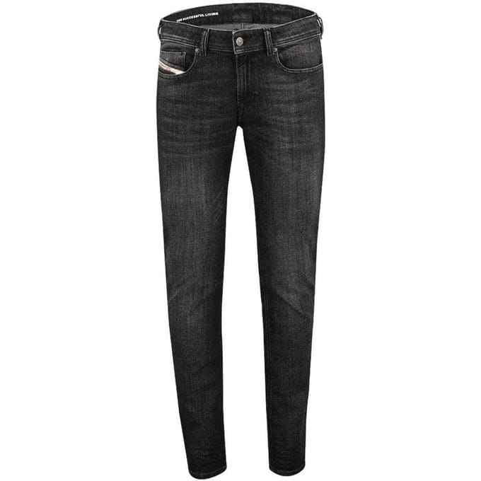 Diesel Heren Sleenker Jeans (Zwarte denim)