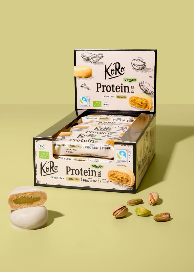 Bio protein bites white choc pistachio 12 x 2 x 20 g