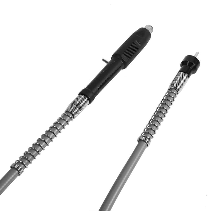 Verlengsnoer Flexibele as voor roterende slijpmachine M8 sleutelloze boorkop Klemdiameter. 3,2 mm wit