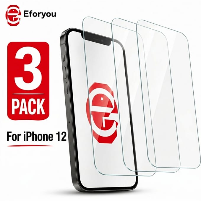 Geschikt voor iPhone 12 / 12 Pro - 3 stuks - Screenprotector Tempered Glass - Case Friendly - 9H Hardheid - Inclusief Schoonmaakdoekjes