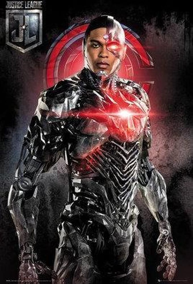 DC Comics Poster - Justice League Cyborg Solo - 91.5 X 61 Cm - Multicolor