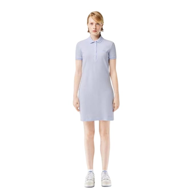 Lacoste Polojurk met kraag voor dames (Lichtblauw)