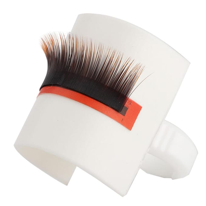 Greffage Faux Cils Extension Colle Bague Coupe Palette en forme de U Support pour Cils Outil de Maquillage 01# black