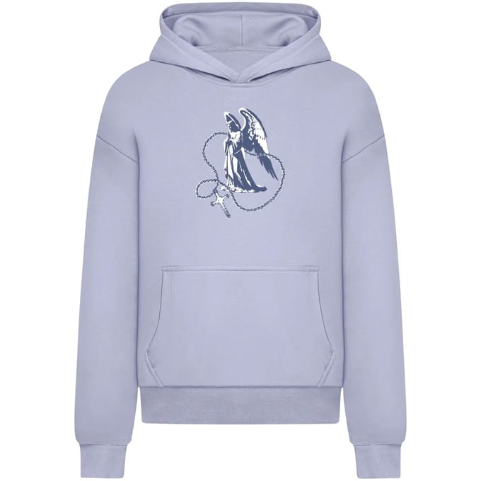 Mister Tee - Holy Cross Statue Ultra Heavy Oversized Hoodie/trui - M - Blauw