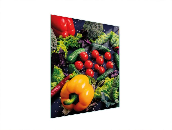 TMK ArtDeko - Snijplank - 45x52 cm - Warzywa - Glas
