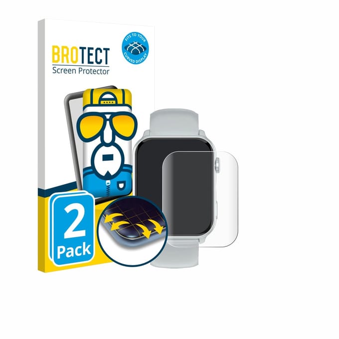 BROTECT - Screenprotector voor Blackview R30 Max - Folie Beschermfolie transparant volledig dekking - 2 Stuks