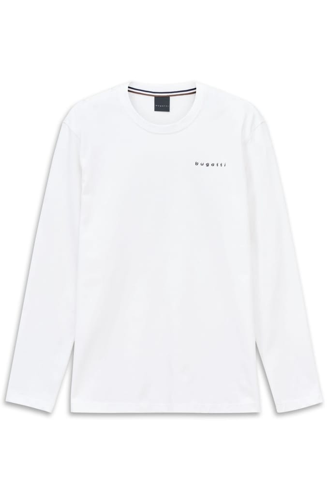 Bugatti Herren Katoenen sweatshirt met lange mouwen Modern Fit