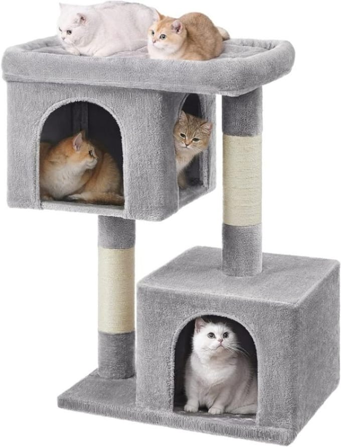 Hoppa! - Kattenboom - XL - Lichtgrijs