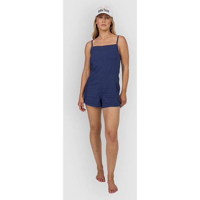 Salty Crew Driftwood Romper Overall blauw