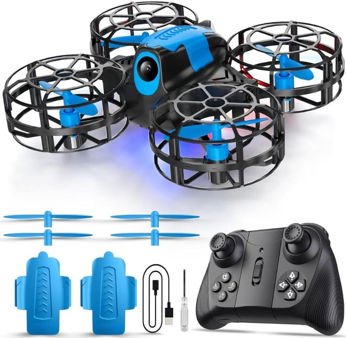 SCH® Drone voor Kinderen - Drone - Blauw- 10cm x 10cm x 4cm