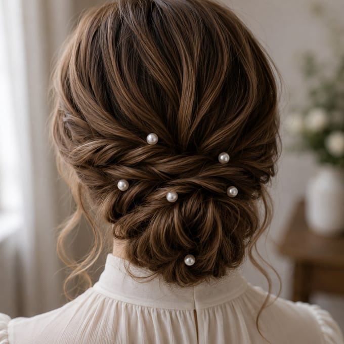 Haar in Stijl® Lulu Parel Haarpinnen Zilver 14mm Bruid Set 20x