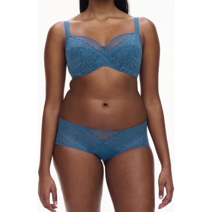 Chantelle Co Bra Underw. Very Covering Jeans Blue Größe: E100 | BHs Outlet | Damen | Blau