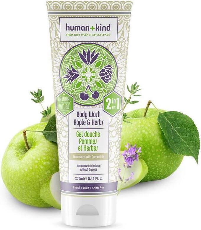 Human+Kind - All-in-One Shampoo+Body Wash Apple & Herbs - 250 ml