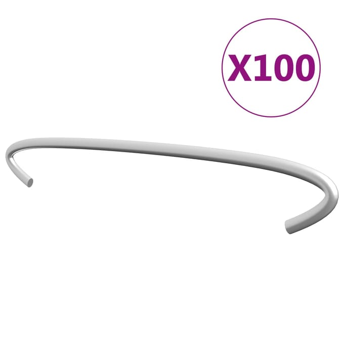 vidaXL - Gabionhaken - 100 - st - 20 - cm - gegalvaniseerd - staal