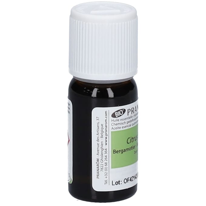 Pranarôm Essentiële Olie Bergamot Bio 10 Etherische olie