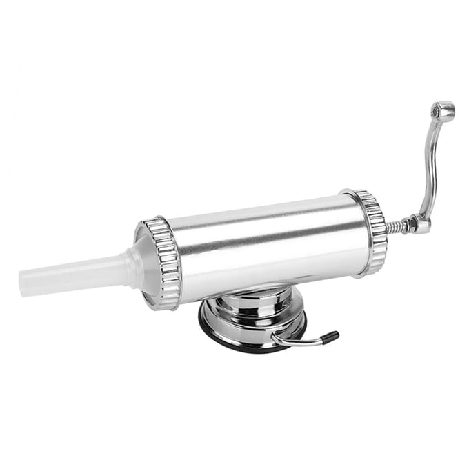 Kit de remplissage de viande pour saucisses en alliage d'aluminium de 2 lb pour usage domestique blanc