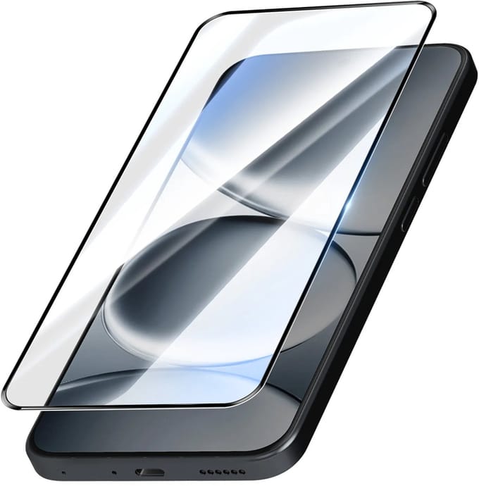 Bigben Connected, Screenprotector geschikt voor Xiaomi Redmi Note 15 Pro Plus 5G - 3D 9H Tempered Glass, Transparant
