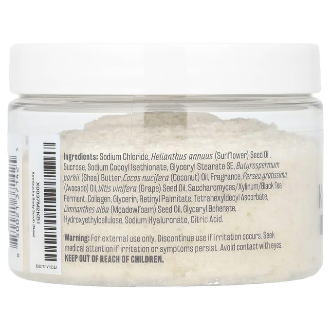 M3 Naturals, Kombucha Scrub 340 g (12 oz) white