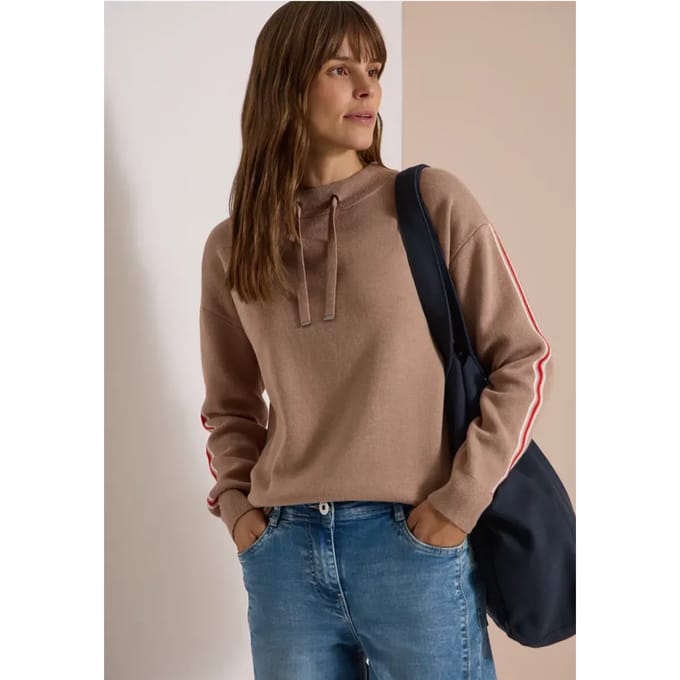 Trui met col en college-details