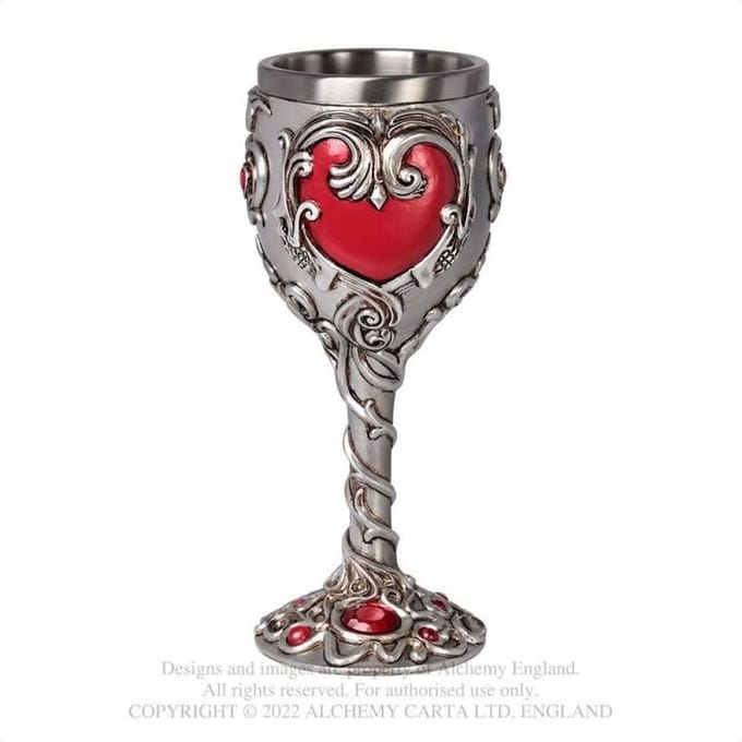 Alchemy - Blood Heart Kelk - Zilverkleurig