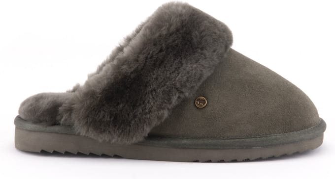 Warmbat Flurry Vrouwen Sloffen - Olijfgroen - Maat 36