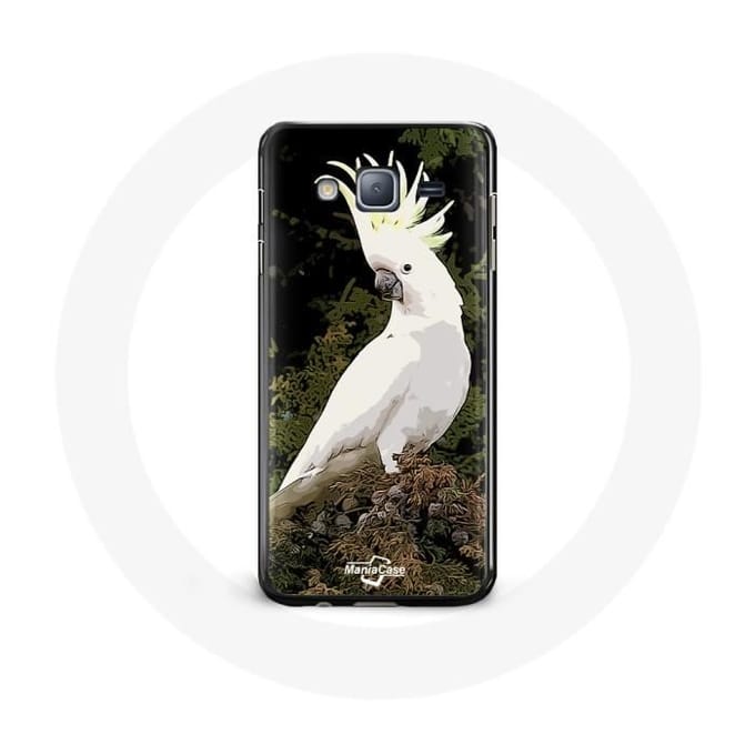 Case voor Samsung galaxy J5 2016 Kaketoes Papegaaien Wit aan de boom
