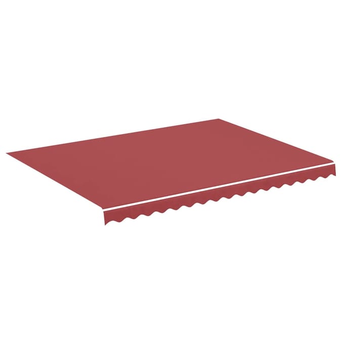 vidaXL - Vervangingsdoek - voor - luifel - 400x300 - cm - polyester - bordeauxrood