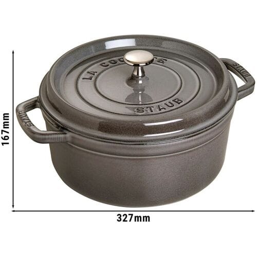 STAUB LA COCOTTE - Kookpot - Ø 260mm - Gietijzer - Grafietgrijs