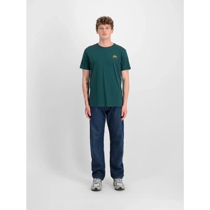 T-shirt met print op de achterkant Alpha Industries